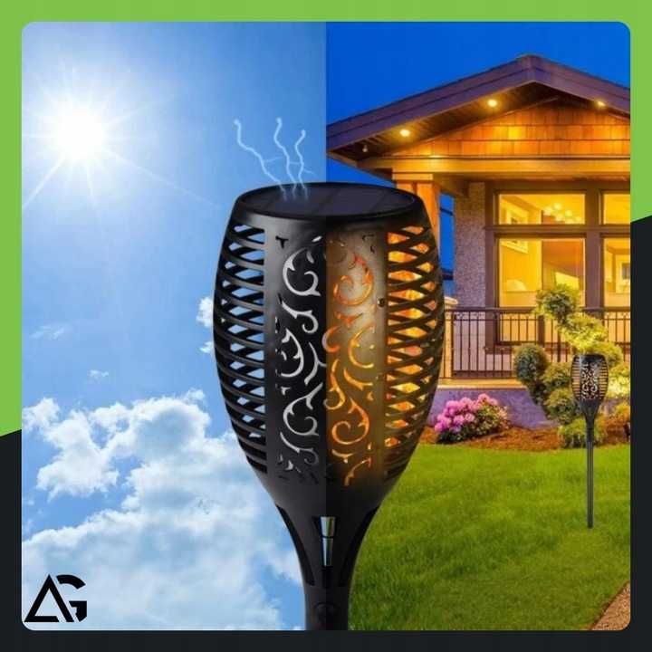 8x Lampa solarna ogrodowa wbijana led 50cm