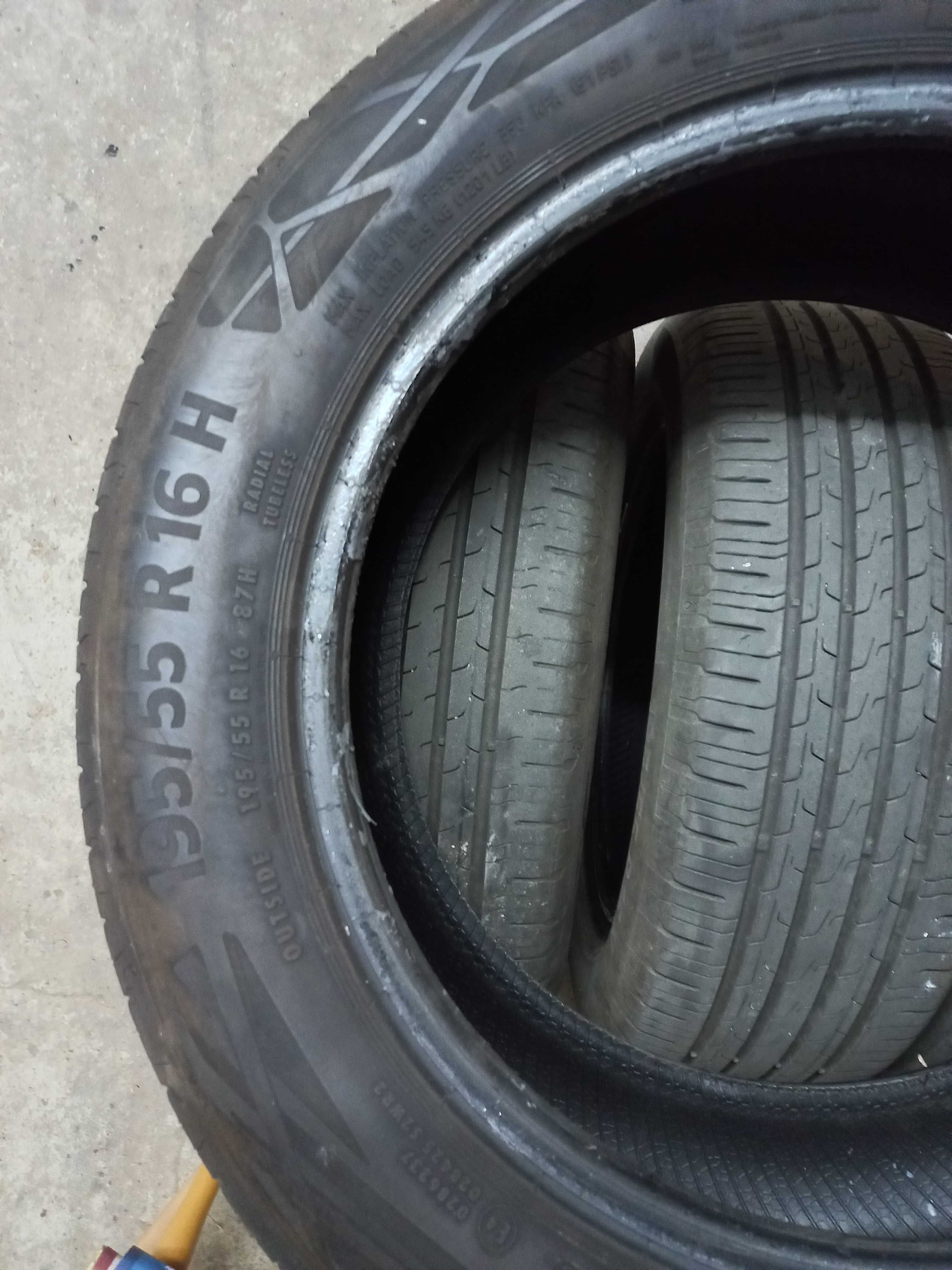 Opony letnie Continental EcoContact 6  195/55 R16 87H używane