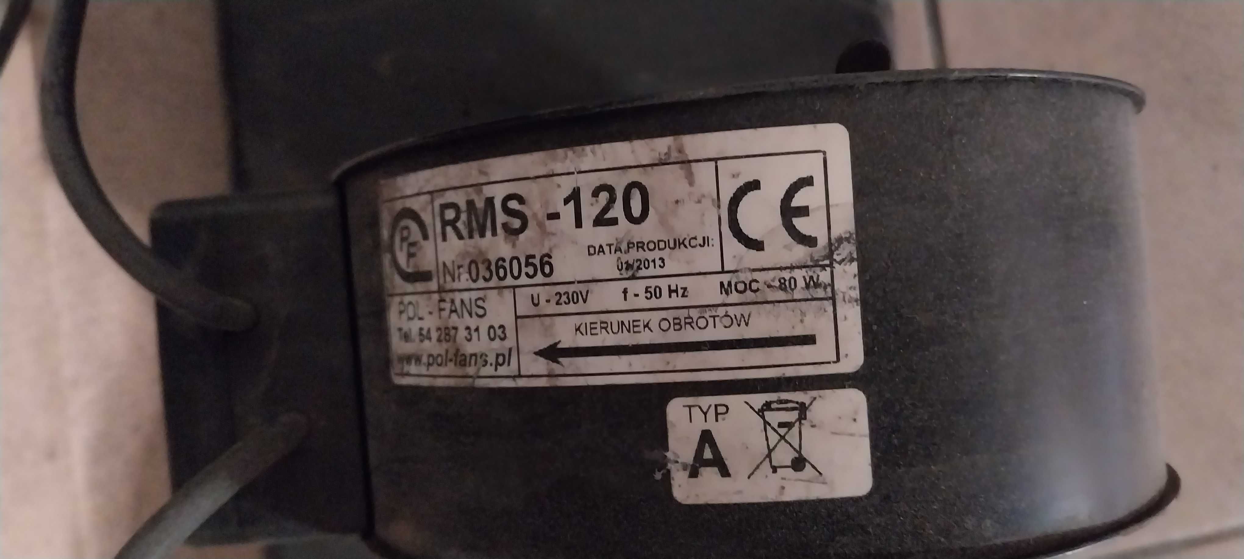Nawiew do pieca CO RMS-120 230V