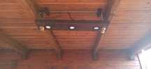 Lampa drewniana rustykalna