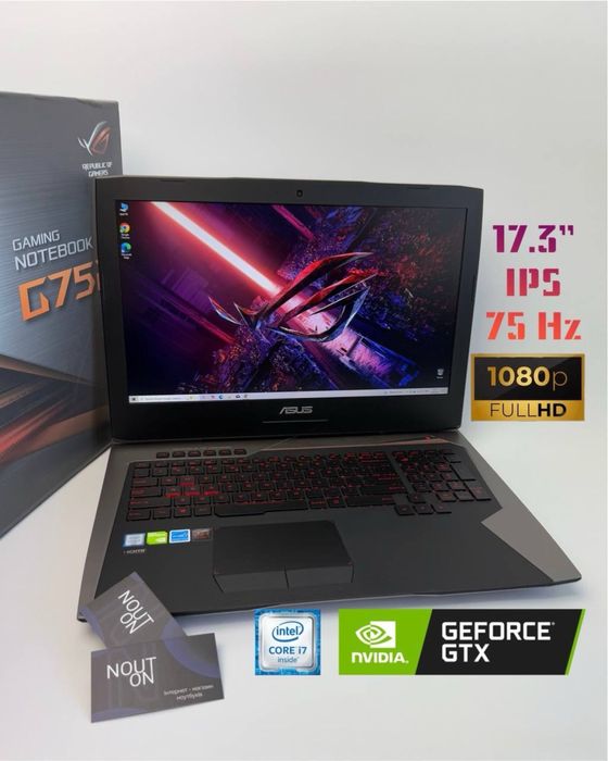 Asus ROG G752 | i7-6700HQ | GTX 1060 6 ГБ | 16/480 | IPS FHD 75 Гц