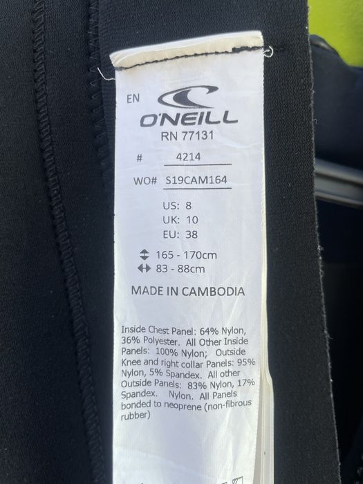 Fato SURF O’NEILL NOVO 165-170cm