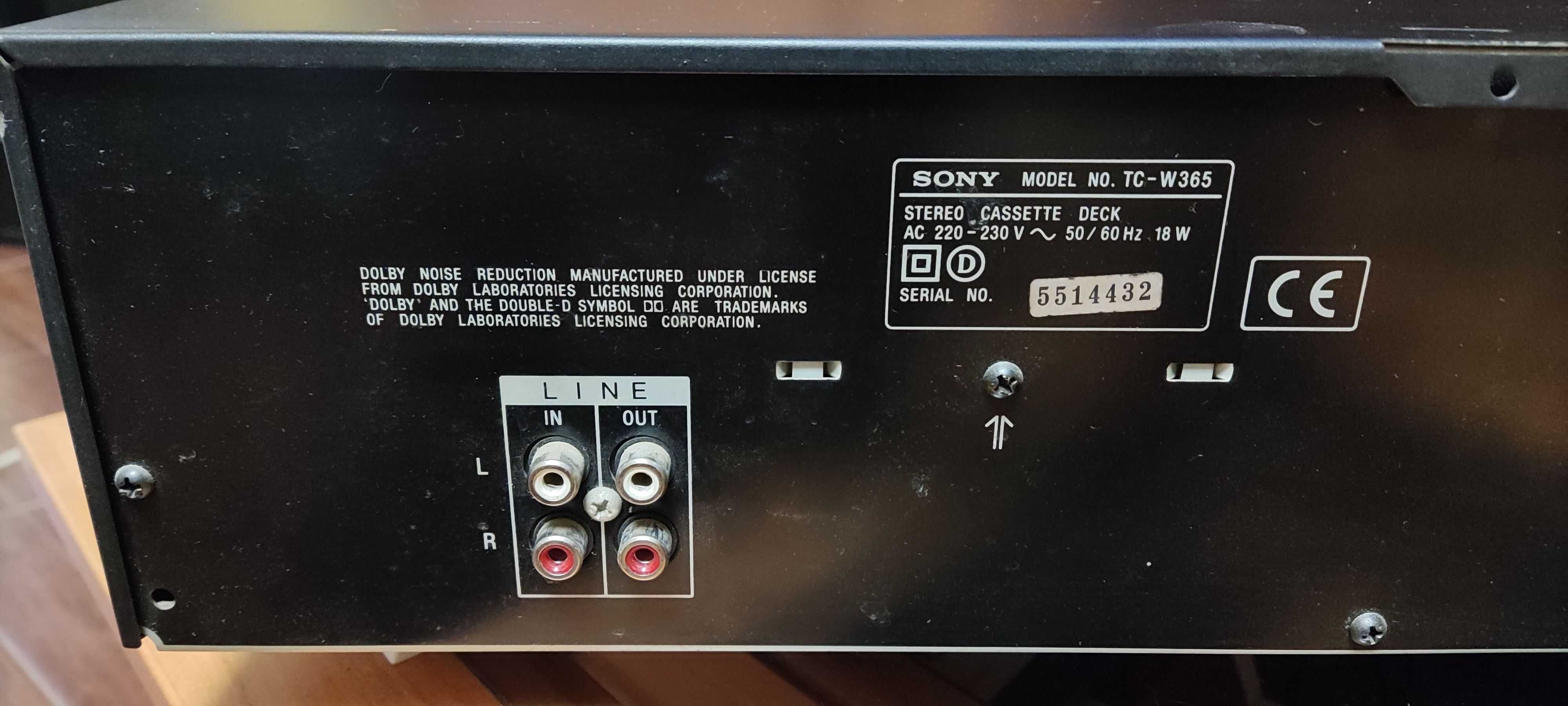 SONY model TC-W365 deck po servisie warto!
