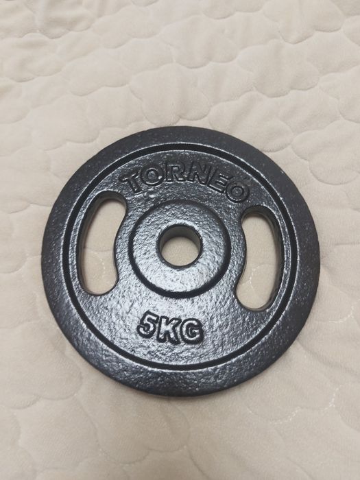 Диск, блин, млинець TORNEO 5 кг для гантелі/штанги