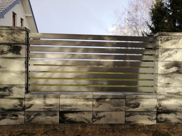 Ogrodzenie panelowe przęsło stalowe aluminiowe ogrodzenia sztacheta