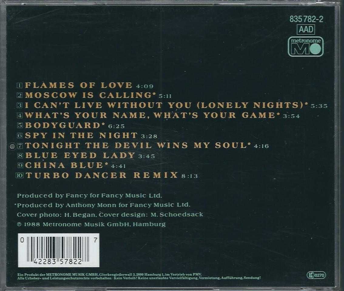 CD Fancy - Flames Of Love (1988) (Metronome)