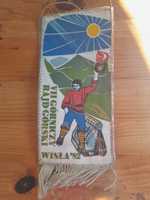 Proporczyk 7 górniczy rajd górski Wisła 1982