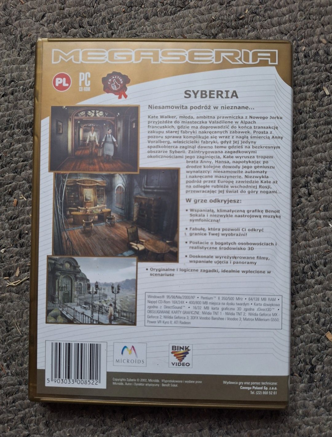 Gra PC Syberia Megaseria Złota kolekcja