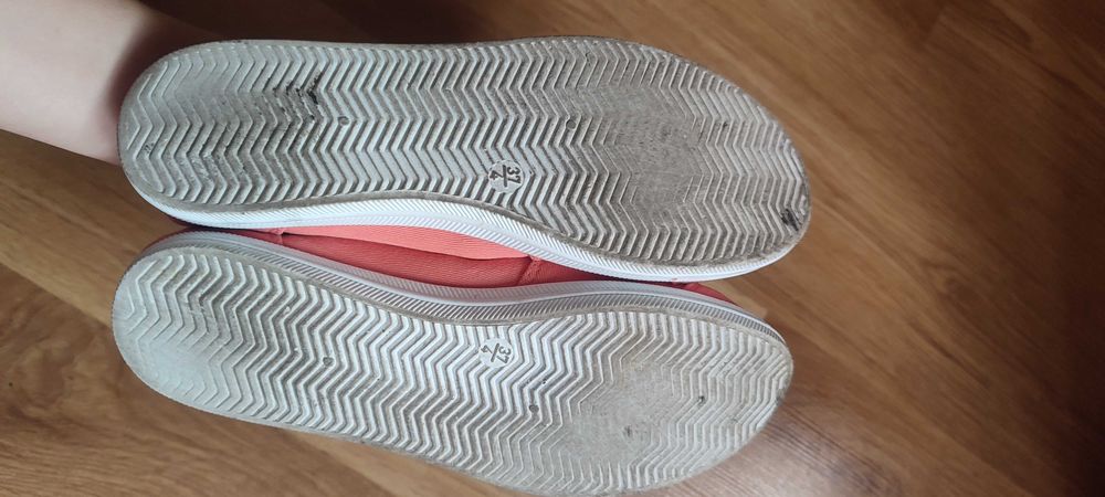 Tenisówki pomarańczowe cukierkowe koralowe atmosphere