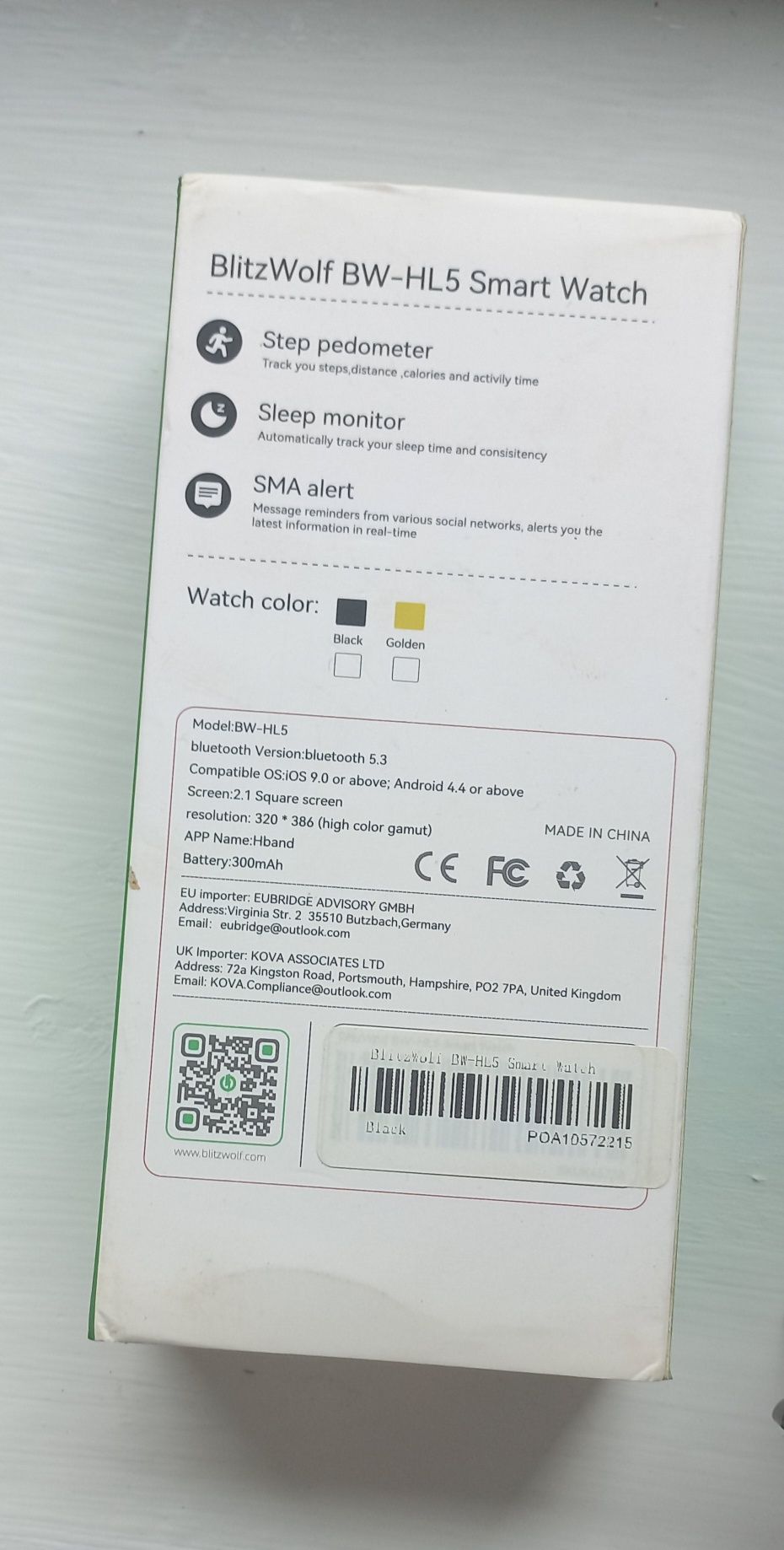 Smartwatch Blitzwolf BW-HL5