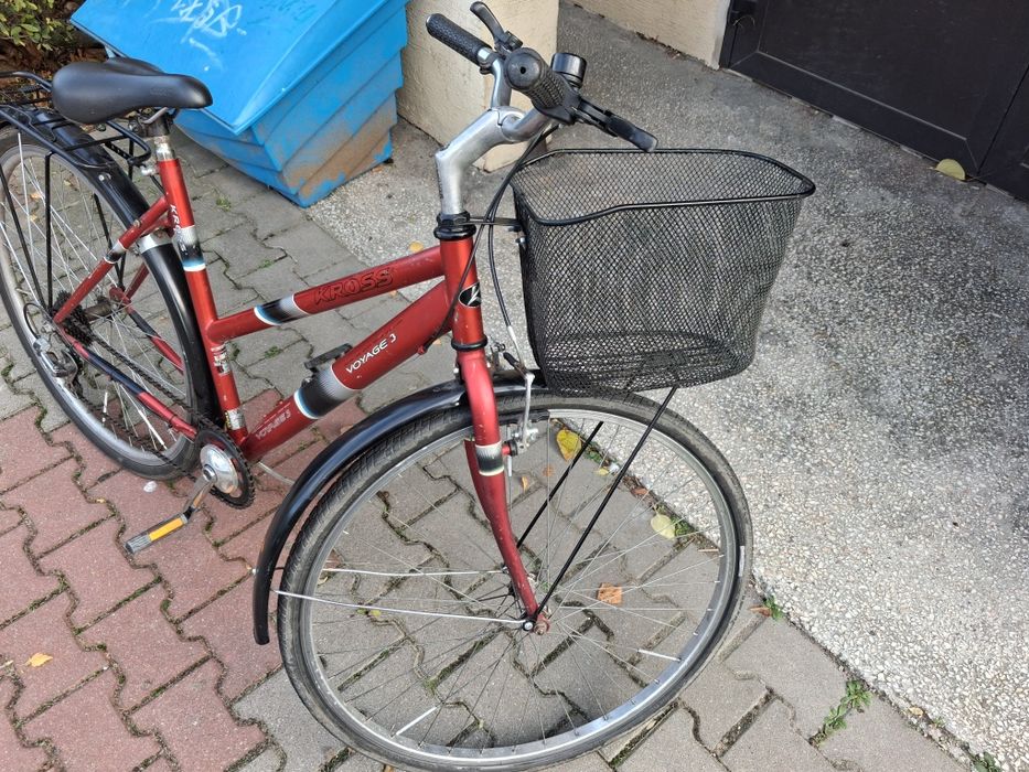 Rower kross voyager 2004 miejski z koszykiem z przerzutkami