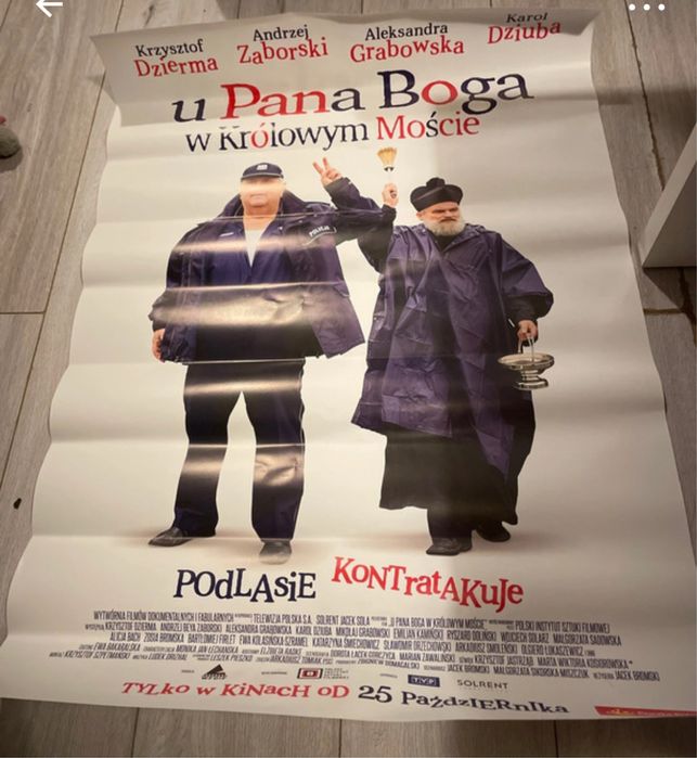 Plakat kinowy „U Pana Boga w Krolowej Moscie”