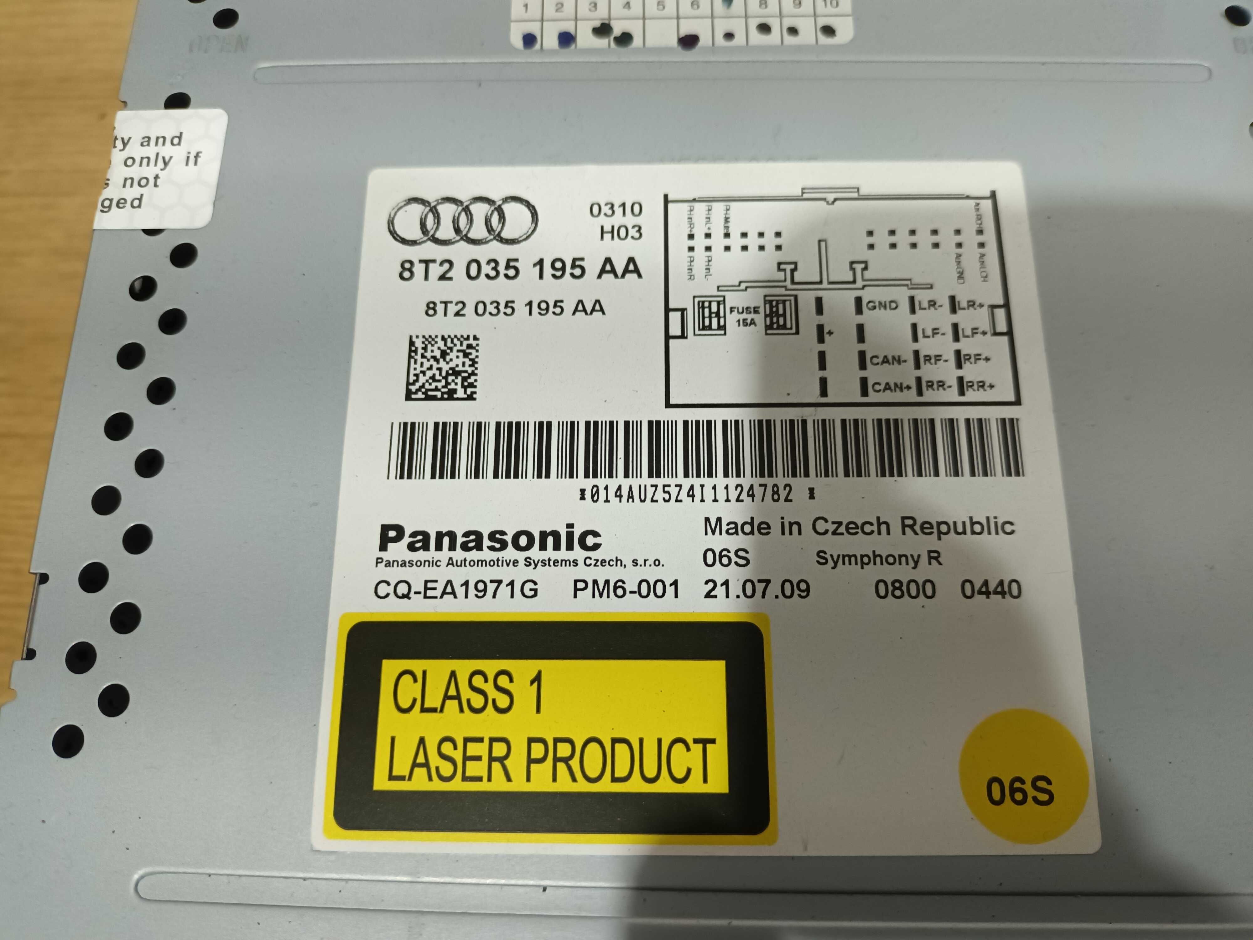 Radio CD MMI wyświetlacz monitor panel AUDI A4 B8 A5 Anglik