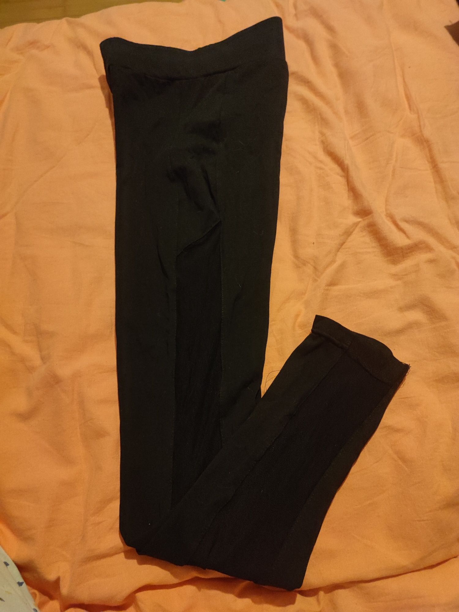 Legginsy z siatką z boku