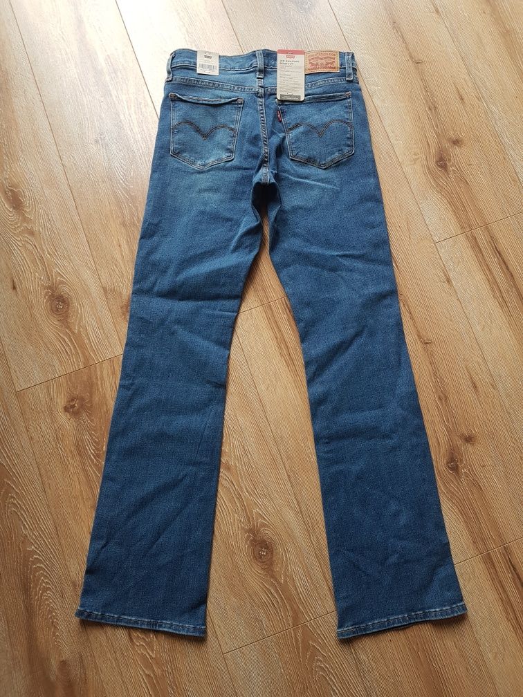 W26 L32 XS Levi's 315 Shaping Bootcut jeansy spodnie dzwony damskie