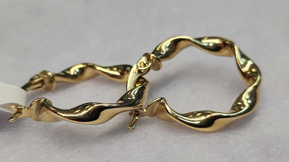 PIĘKNE ZŁOTE KOLCZYKI 585 2,16G Nowe! Best Mobile Lombard Nr.1406