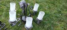 Stylowe lampy metaloplastyka