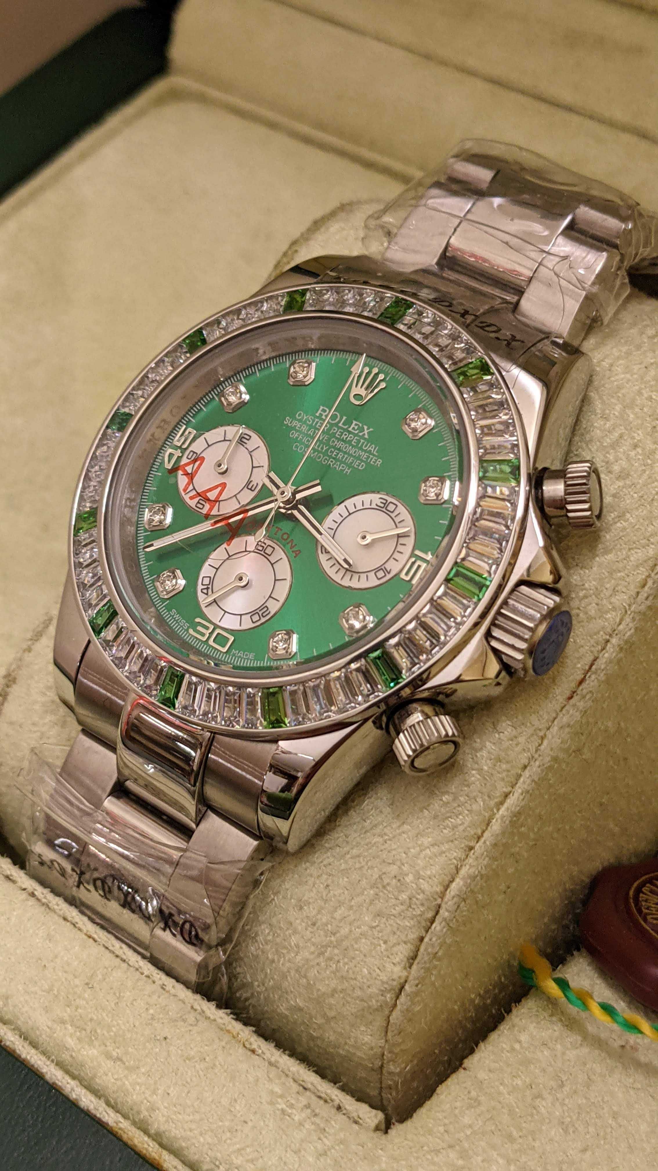 Rolex Daytona Blue/Green Diamonds AAA (2 цвета)