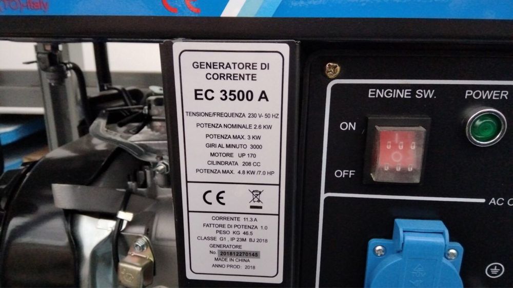 ПРИЄМНИЙ ТОРГ!!Генератор Leporis EC 3500A! ІТАЛІЯ!