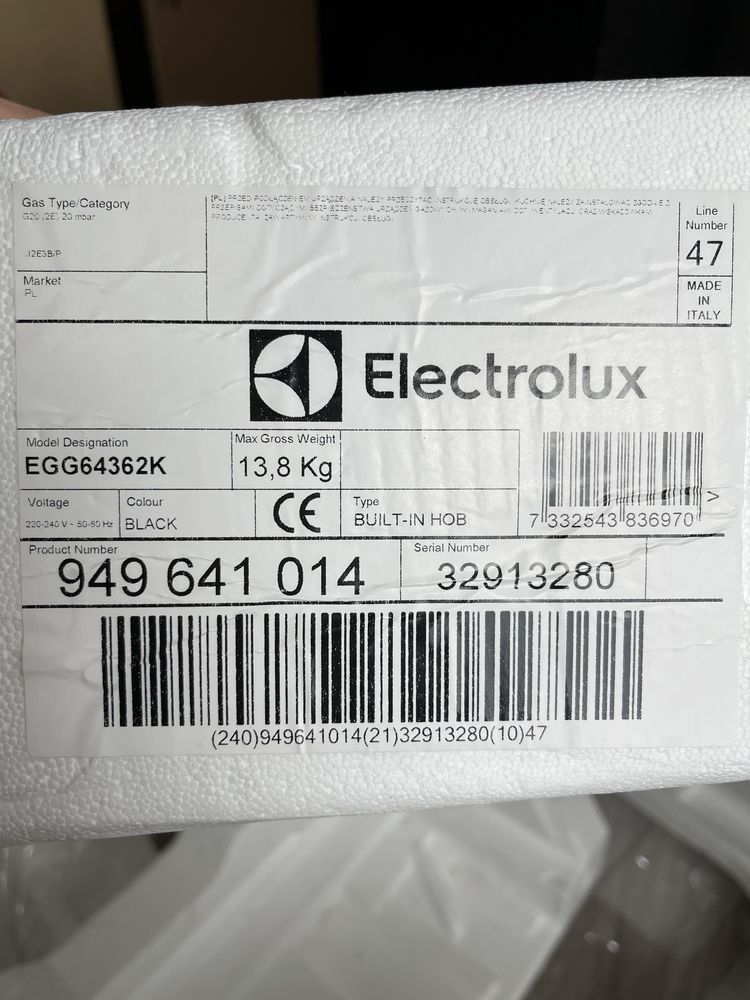 Płyta gazowa Electrolux