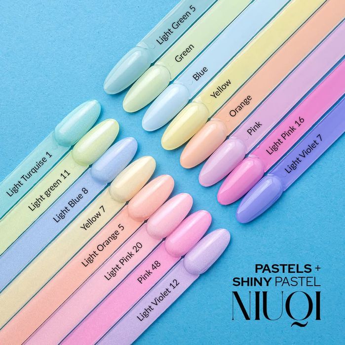 Shiny Pastels Violet NIUQI Hybrydowy lakier do paznokci
