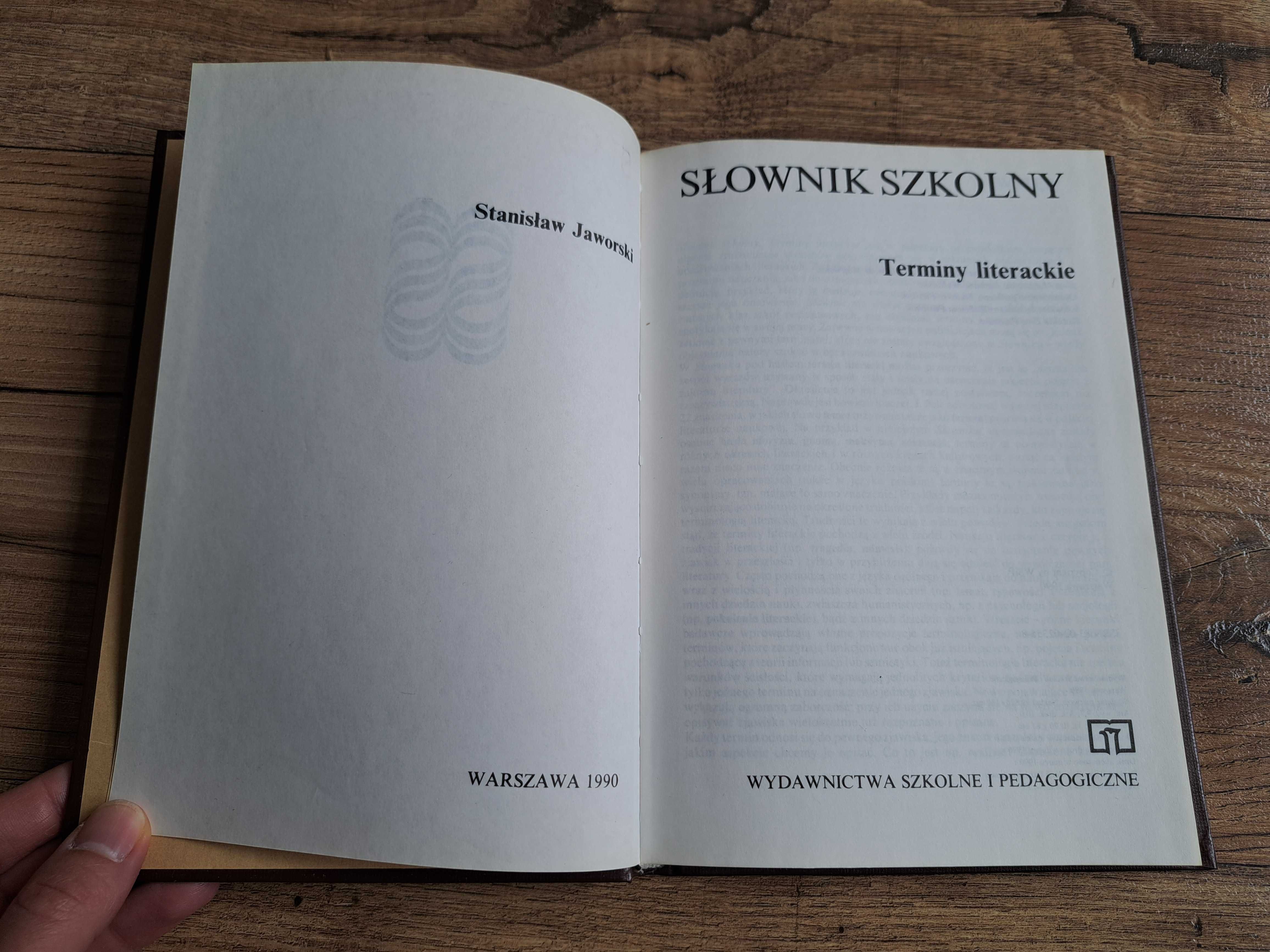 Słownik szkolny. Terminy literackie - Stanisław Jaworski