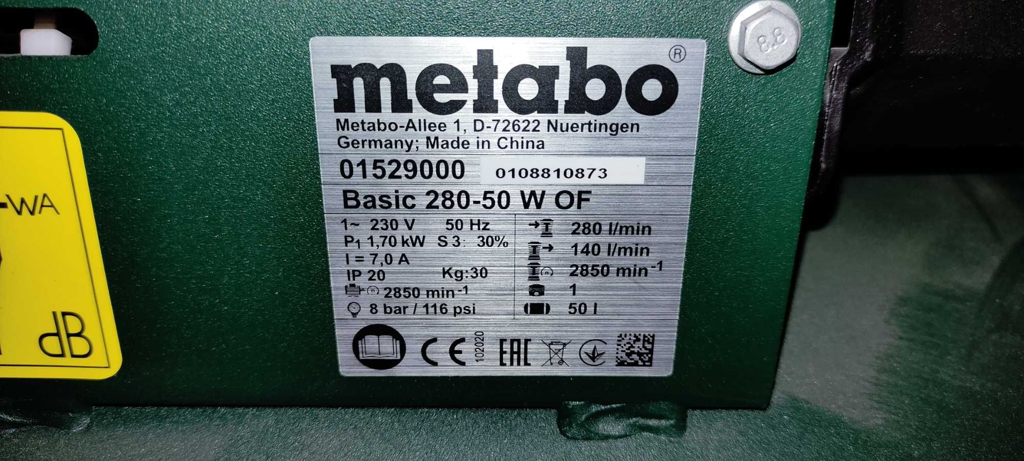 Kompresor bezolejowy METABO Basic 280-50 W OF