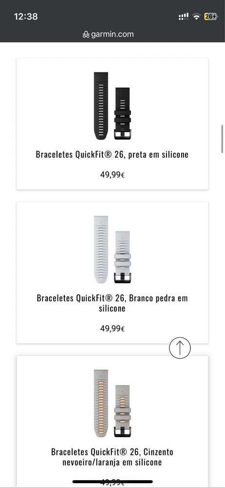 Braceletes Garmin Quick Fit 26 mm (30€ a 115)