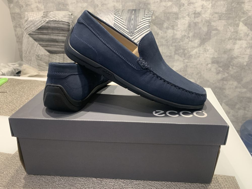 Мокасины ECCO нубук разм. 40