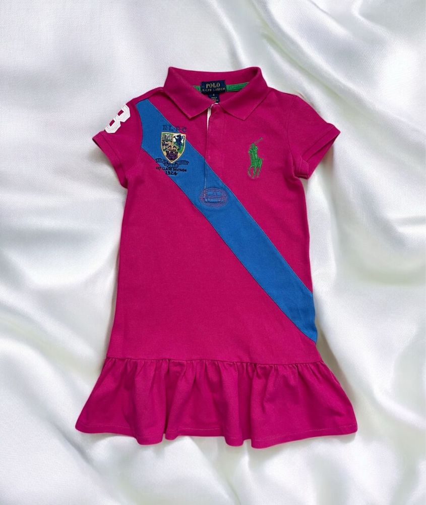 Яскрава бавовняна сукня платье Polo Ralph Lauren оригінал на 4 р