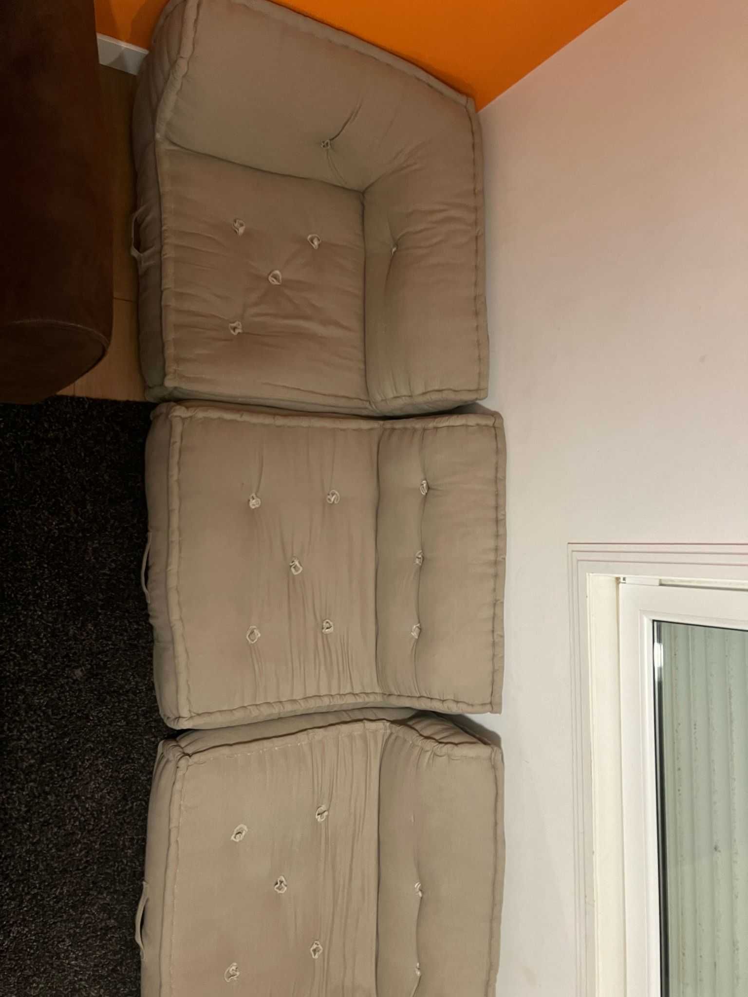 Sofá modular de 3 peças em algodão Dhel