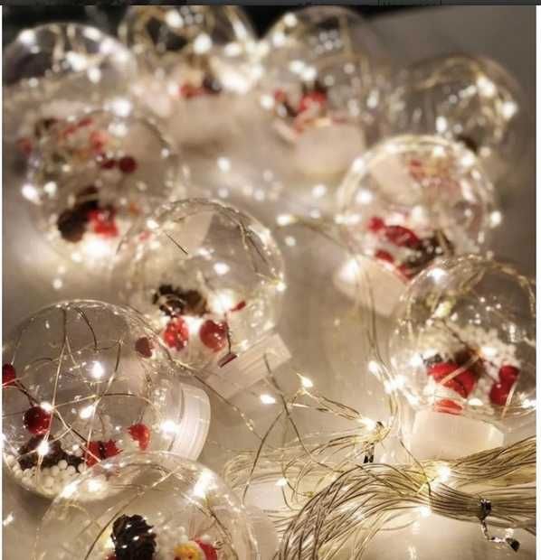 Гірлянда новорічна штора на ялинку, вікно /Гирлянда