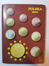 Monety Euro Polska 2004 nowe - numizmatyka niski nakład