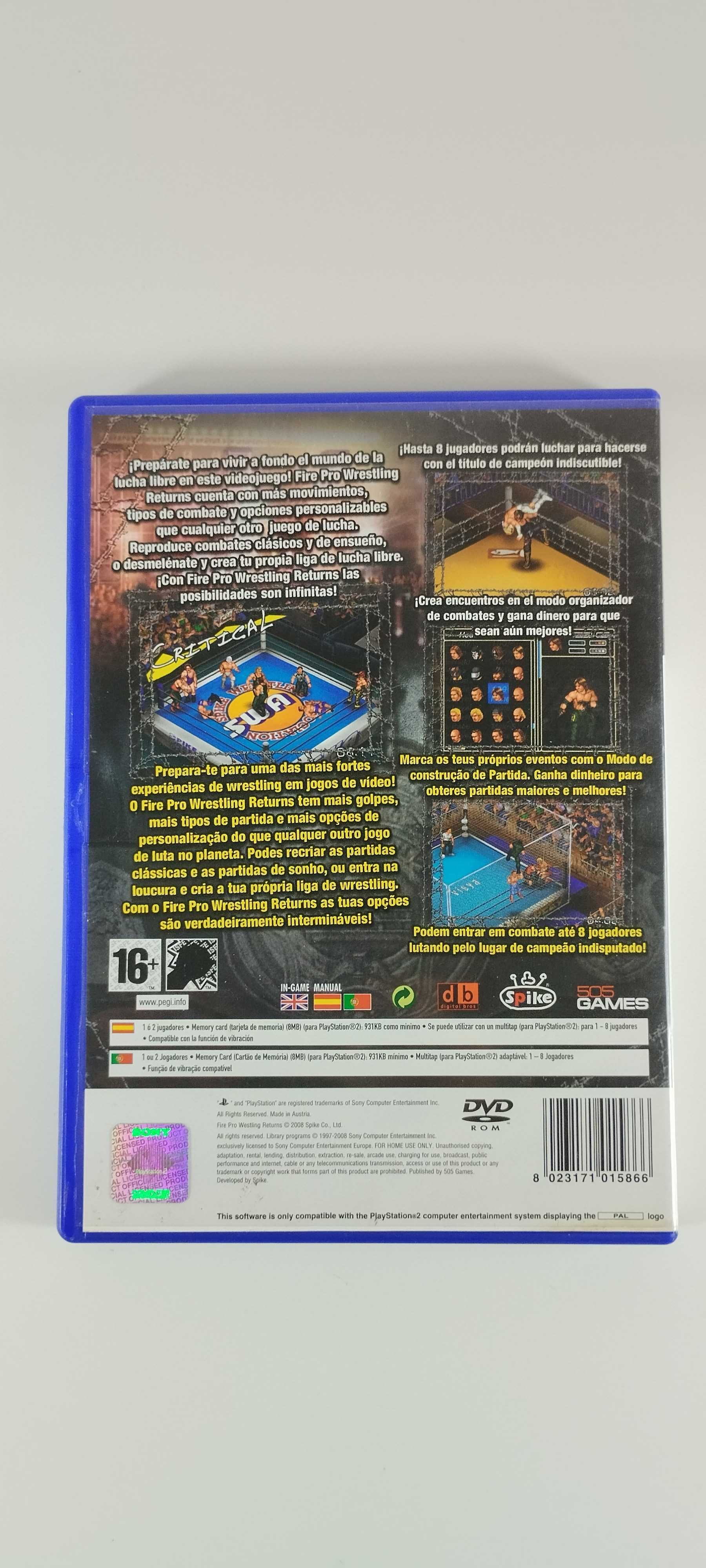 Fire Pro Wrestling Returns Playstation 2 PS2
