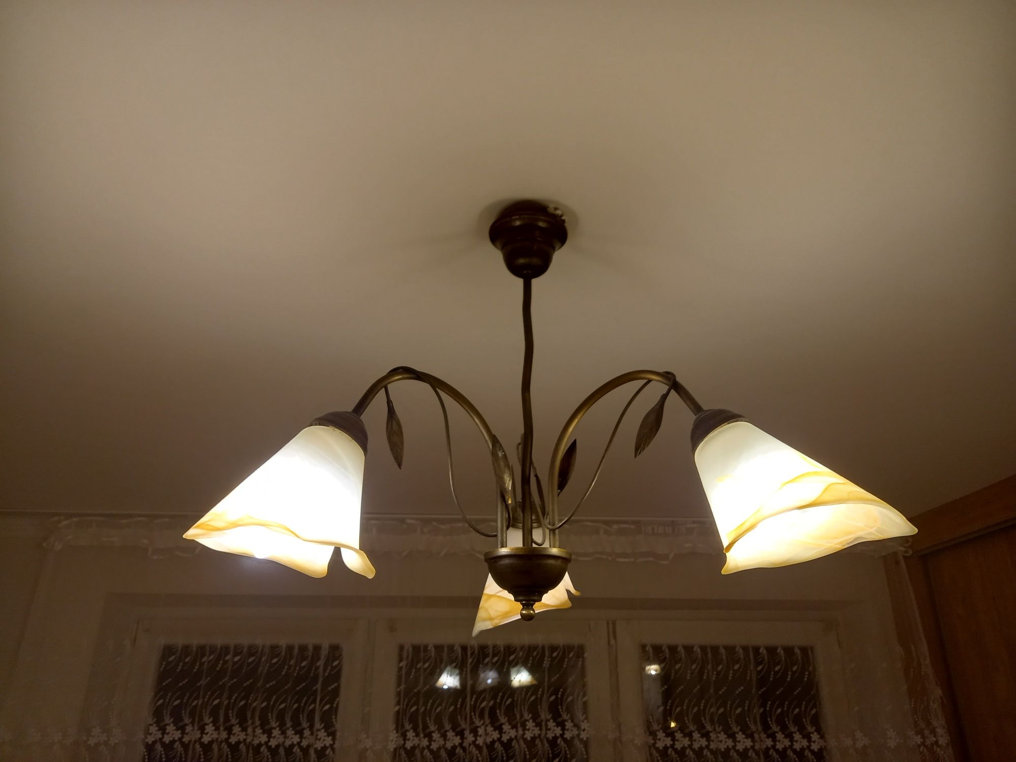 Lampa sufitowa plus kinkiet komplet