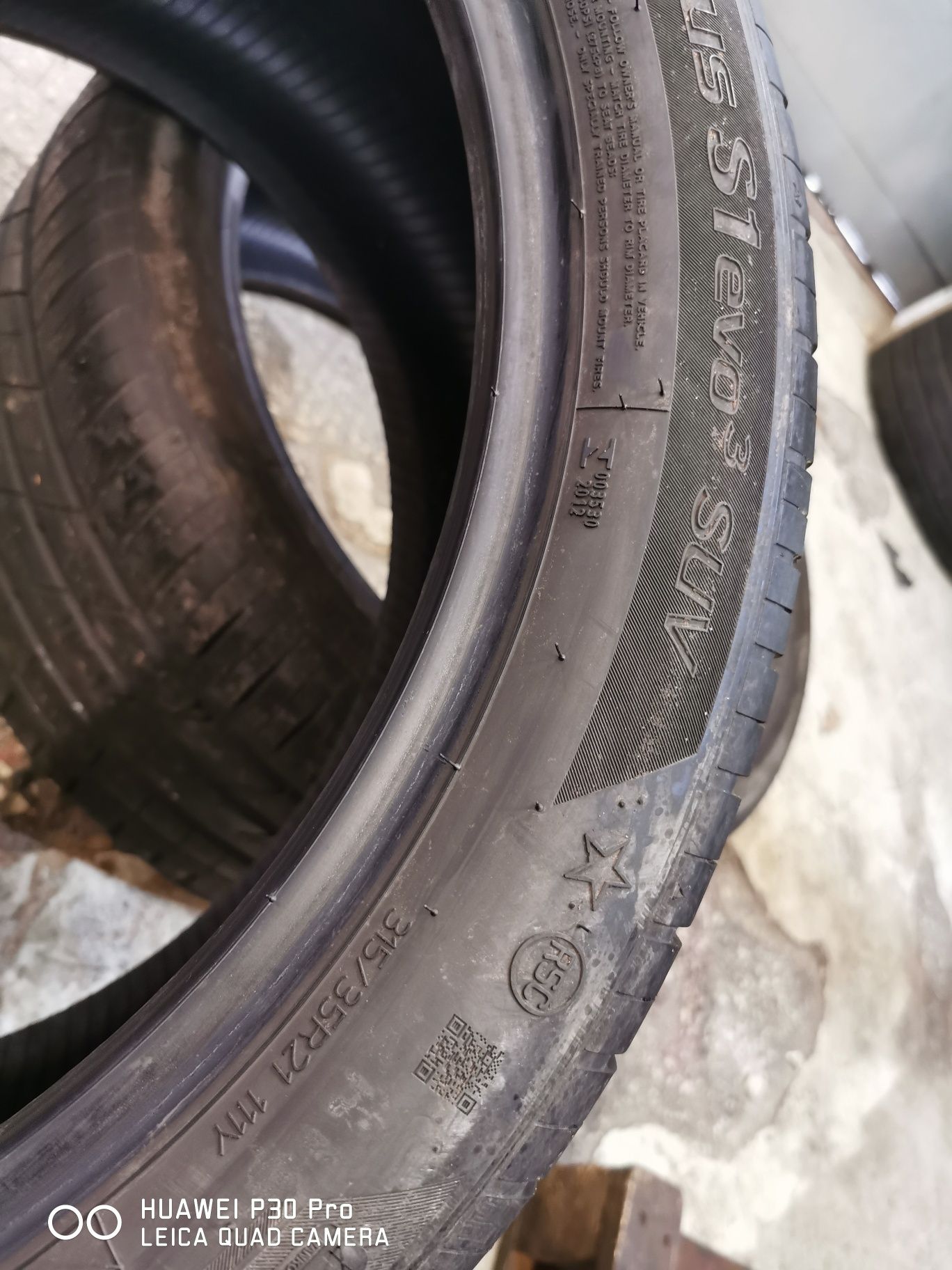 Hankook s1 evo 3 suv 315/35/21 para rsc 20r
