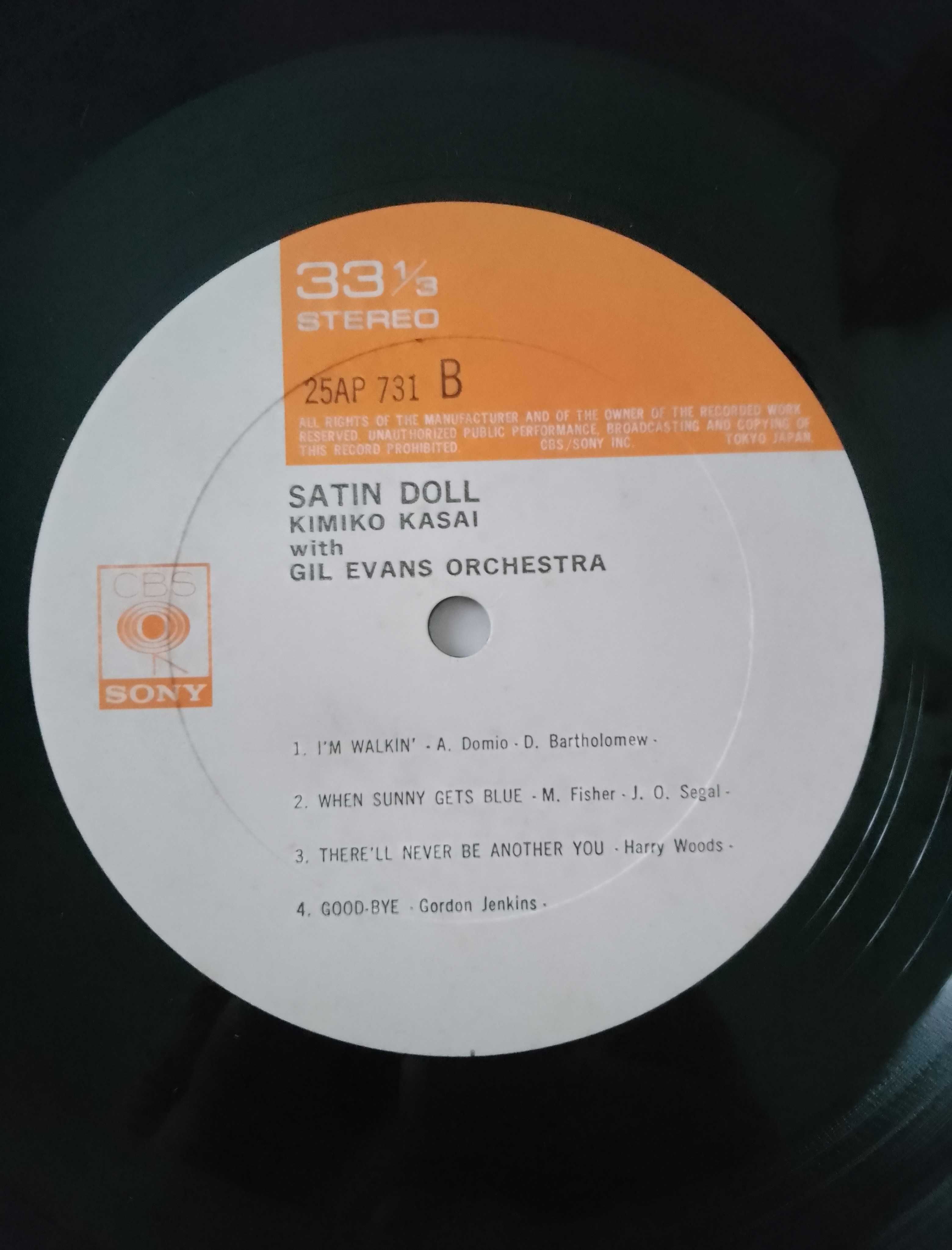 Kimiko Kasai With Gil Evans Orchestra ‎– Satin Doll 1972, CBS/S, Japan