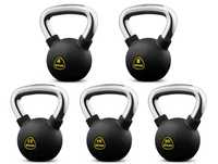 Kettlebell z powłoką gumową ZIVA Performance zestaw 4-20 kg