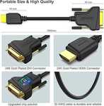 Benfei Hdmi Do Dvi Kabel 1,8 M Dwukierunkowy Dvi-D 24+1 Męski Do Hdmi