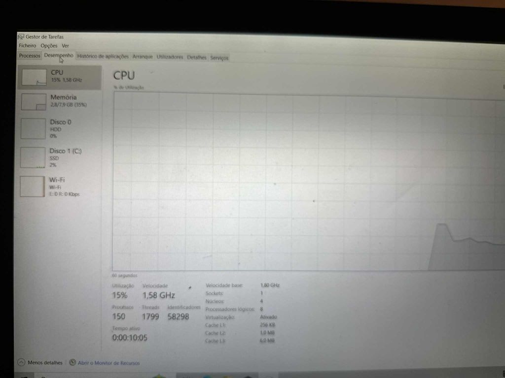 Portátil Acer I5 8th 8gb ram Windows 11