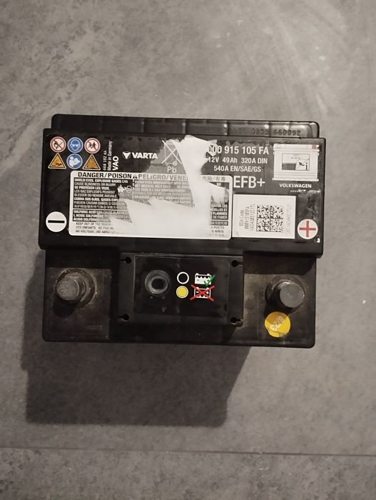 Volkswagen ID4 Audi Skoda vag акумулятор 49Ah 320A 12V батарея