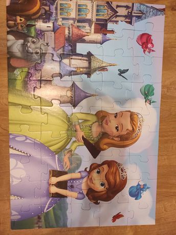 Duże Puzzle Księżniczka Zosia wiek 3+, 45 puzzli, rozm. 60x40 cm