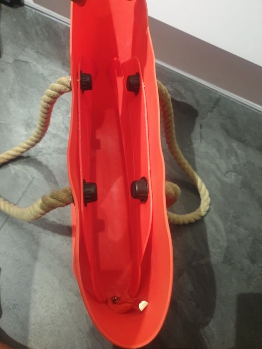 Torba gumowa na plażę neon sznurek bag torebka jelly