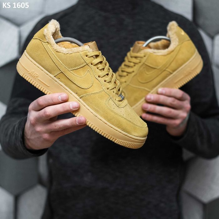 Кросівки Nike Air Force 1 07 Mid LV8 Sandy ЗИМА. Арт: KS 1605
