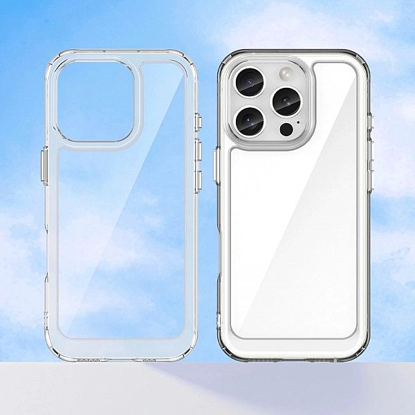 Etui Outer Space Case z żelową ramką do iPhone 16 Pro Max - przezroczy