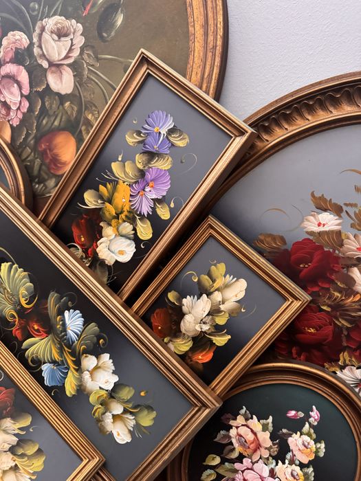 Vintage Varios quadtos pintados mao