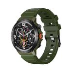 Смарт-годинник  у круглому корпусі W&O IWO X22 IP68 Army Green