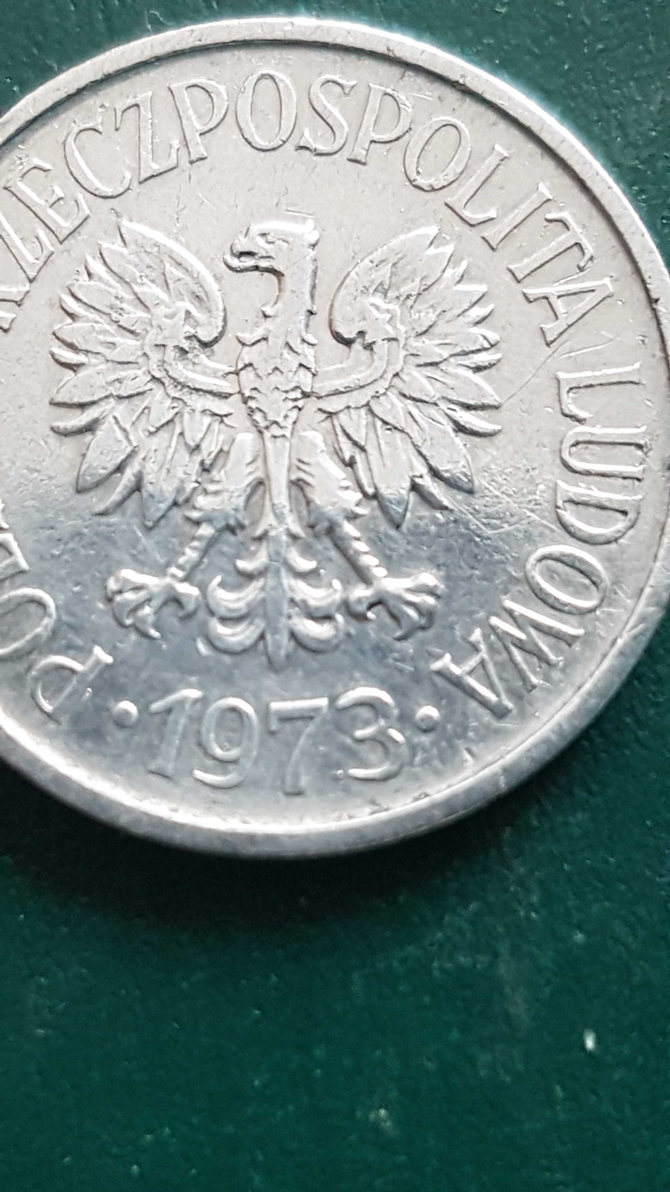 20 groszy 1973 bez znaku mennicy