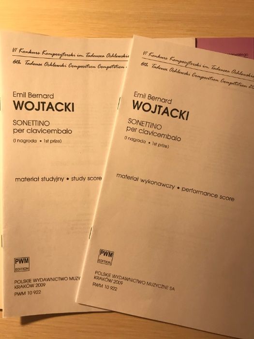 Emil Bernard Wojtacki - Sonettino per clavicembalo