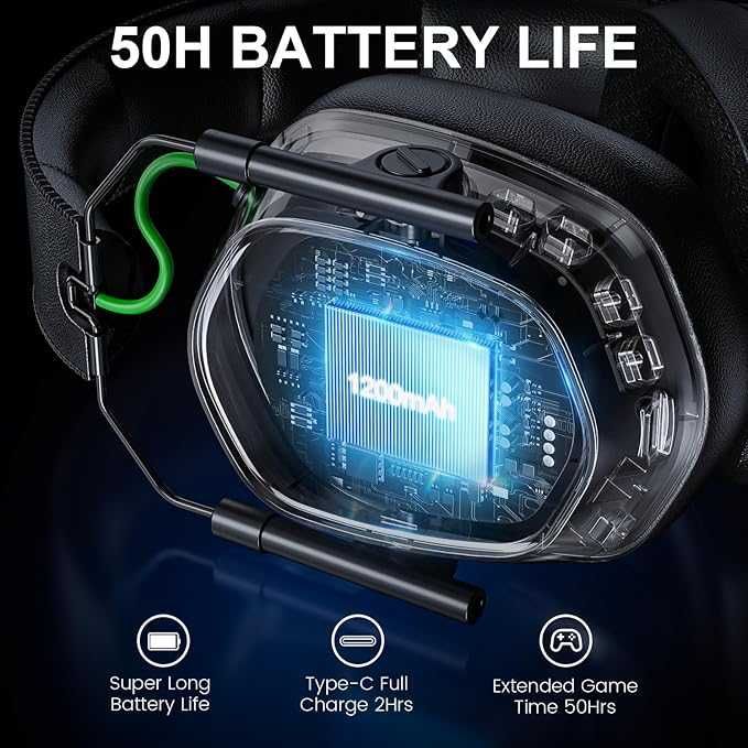 słuchawki gaming  Skapendy VK81 mikrofon dźwięk stereo 3D 50 h pracy